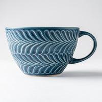 波佐見焼 翔芳窯 ローズマリー スープカップ(デニム) 波佐見焼 翔芳窯 波佐見焼