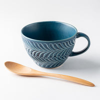 波佐見焼 翔芳窯 ローズマリー スープカップ(デニム) 波佐見焼 翔芳窯 波佐見焼