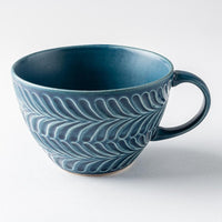 波佐見焼 翔芳窯 ローズマリー スープカップ(デニム) 波佐見焼 翔芳窯 波佐見焼