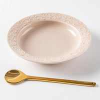 波佐見焼 永泉 いっちんハートフル 4寸皿(マーメイドピンク) 波佐見焼 永泉 波佐見焼