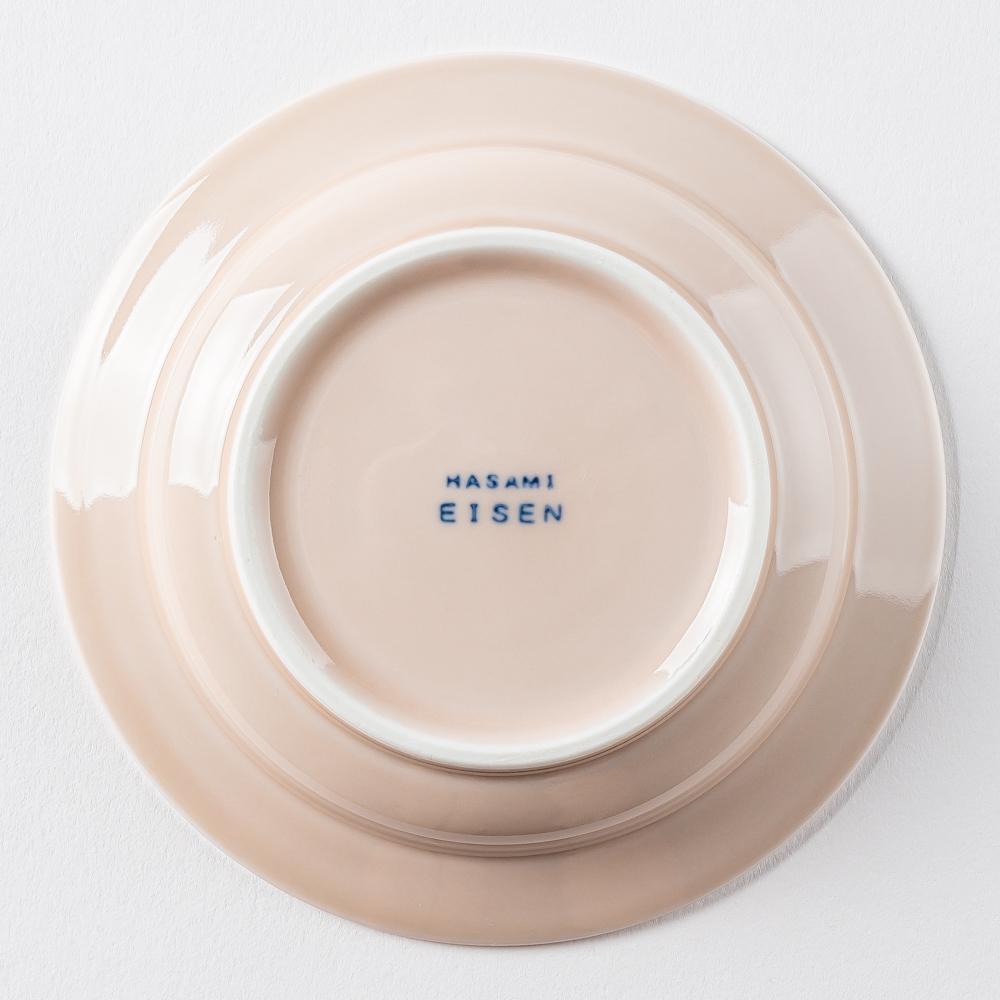 波佐見焼 永泉 いっちんハートフル 4寸皿(マーメイドピンク) 波佐見焼 永泉 波佐見焼