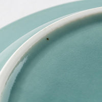 波佐見焼 永泉 いっちんハートフル 6寸リム皿(ターコイズ) 波佐見焼 永泉 波佐見焼