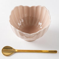 波佐見焼 永泉 ナチュラル四ツ菊 小鉢(マーメイドピンク) 波佐見焼 永泉 波佐見焼