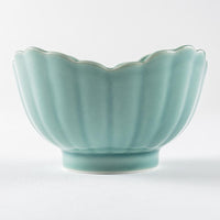 波佐見焼 永泉 ナチュラル四ツ菊 小鉢(ターコイズ) 波佐見焼 永泉 波佐見焼