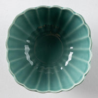 波佐見焼 永泉 ナチュラル四ツ菊 小鉢(ターコイズ) 波佐見焼 永泉 波佐見焼