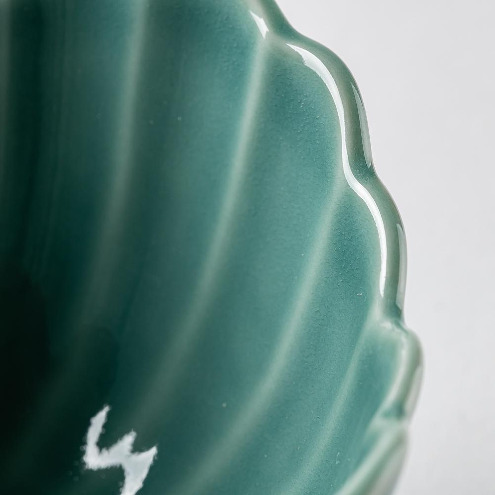 波佐見焼 永泉 ナチュラル四ツ菊 小鉢(ターコイズ) 波佐見焼 永泉 波佐見焼