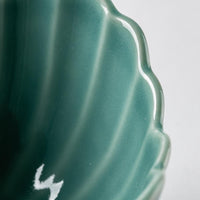 波佐見焼 永泉 ナチュラル四ツ菊 小鉢(ターコイズ) 波佐見焼 永泉 波佐見焼