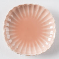 波佐見焼 永泉 ナチュラル四ツ菊 小皿(マーメイドピンク) 波佐見焼 永泉 波佐見焼