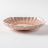 波佐見焼 永泉 ナチュラル四ツ菊 小皿(マーメイドピンク) 波佐見焼 永泉 波佐見焼