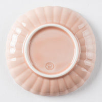 波佐見焼 永泉 ナチュラル四ツ菊 小皿(マーメイドピンク) 波佐見焼 永泉 波佐見焼