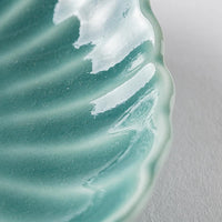 波佐見焼 永泉 ナチュラル四ツ菊 小皿(ターコイズ) 波佐見焼 永泉 波佐見焼