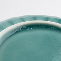 波佐見焼 永泉 ナチュラル四ツ菊 小皿(ターコイズ) 波佐見焼 永泉 波佐見焼