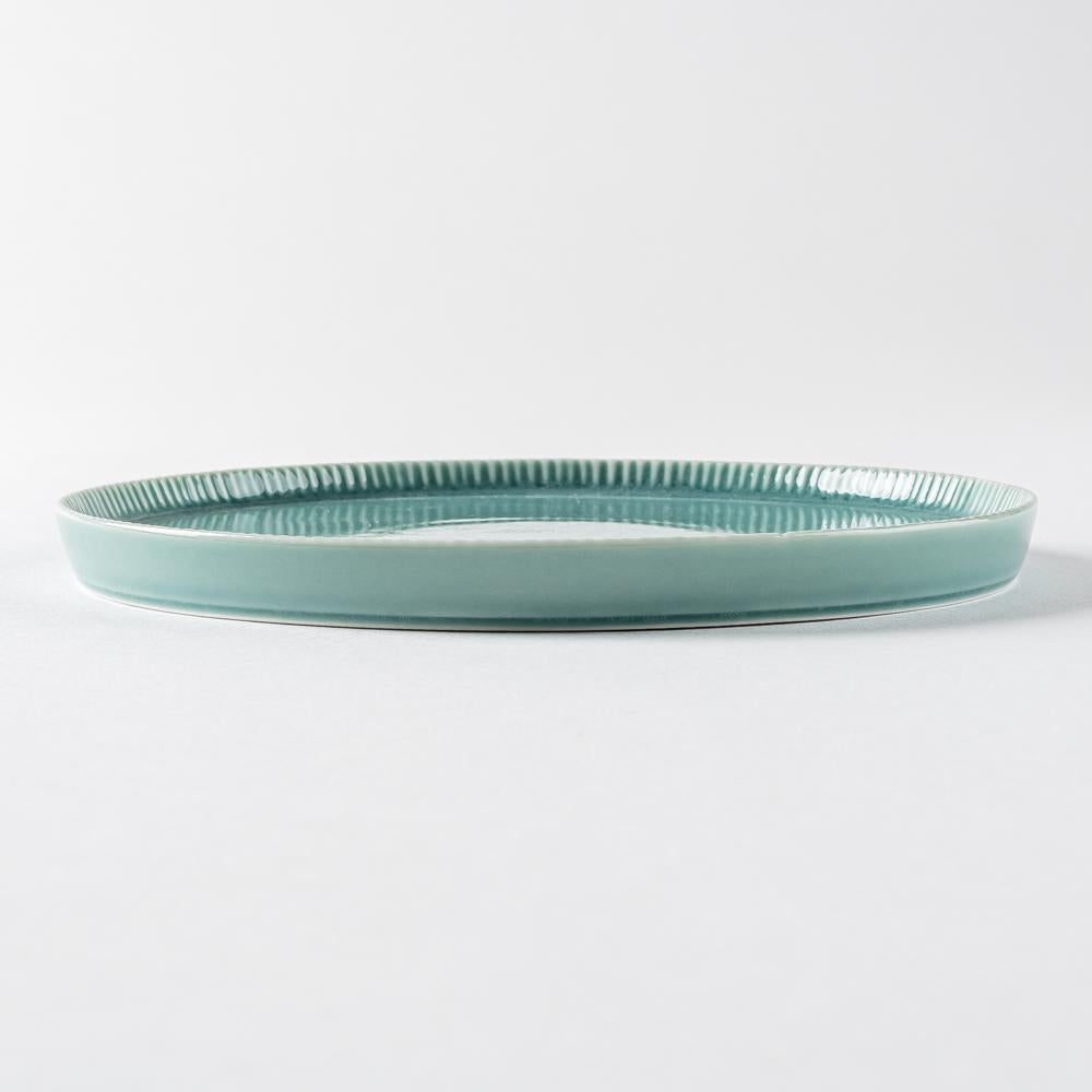 波佐見焼 永泉 十草 15cmプレート(ターコイズ) 波佐見焼 永泉 波佐見焼