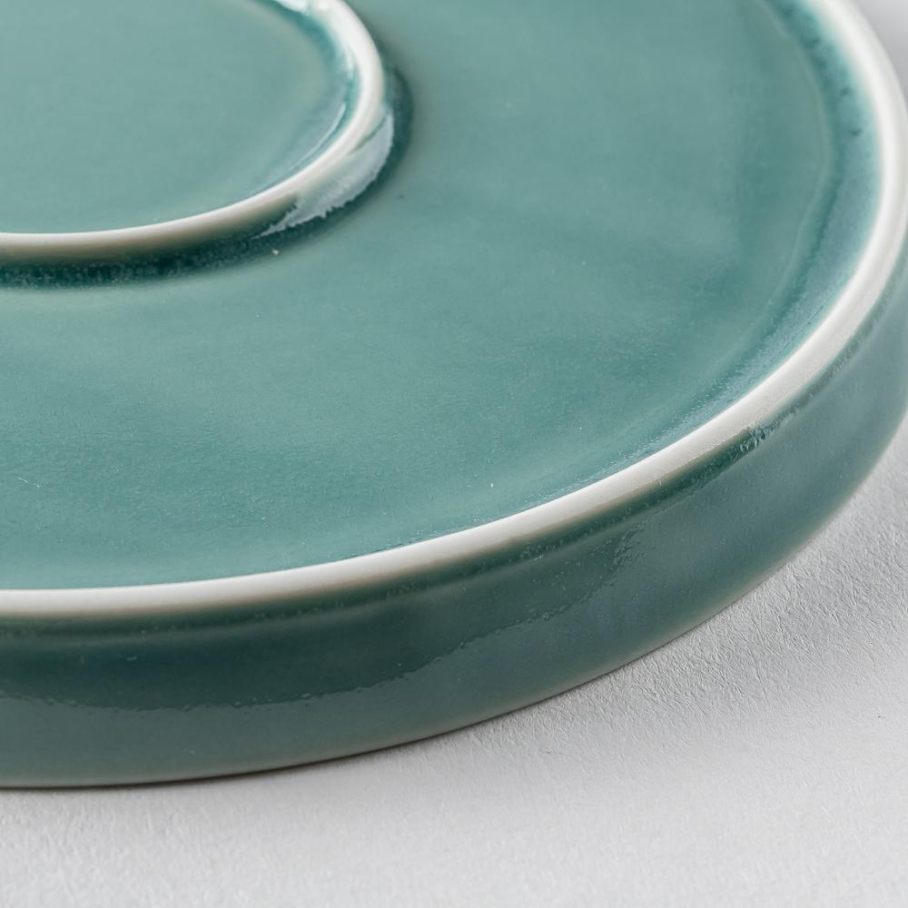 波佐見焼 永泉 十草 15cmプレート(ターコイズ) 波佐見焼 永泉 波佐見焼