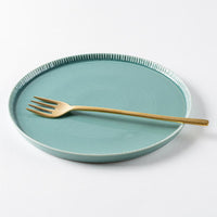 波佐見焼 永泉 十草 20cmプレート(ターコイズ) 波佐見焼 永泉 波佐見焼