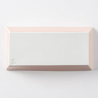 波佐見焼 永泉 十草(角)プレート ディープ(マーメイドピンク) 波佐見焼 永泉 波佐見焼