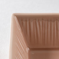 波佐見焼 永泉 十草(角)プレート ディープ(マーメイドピンク) 波佐見焼 永泉 波佐見焼