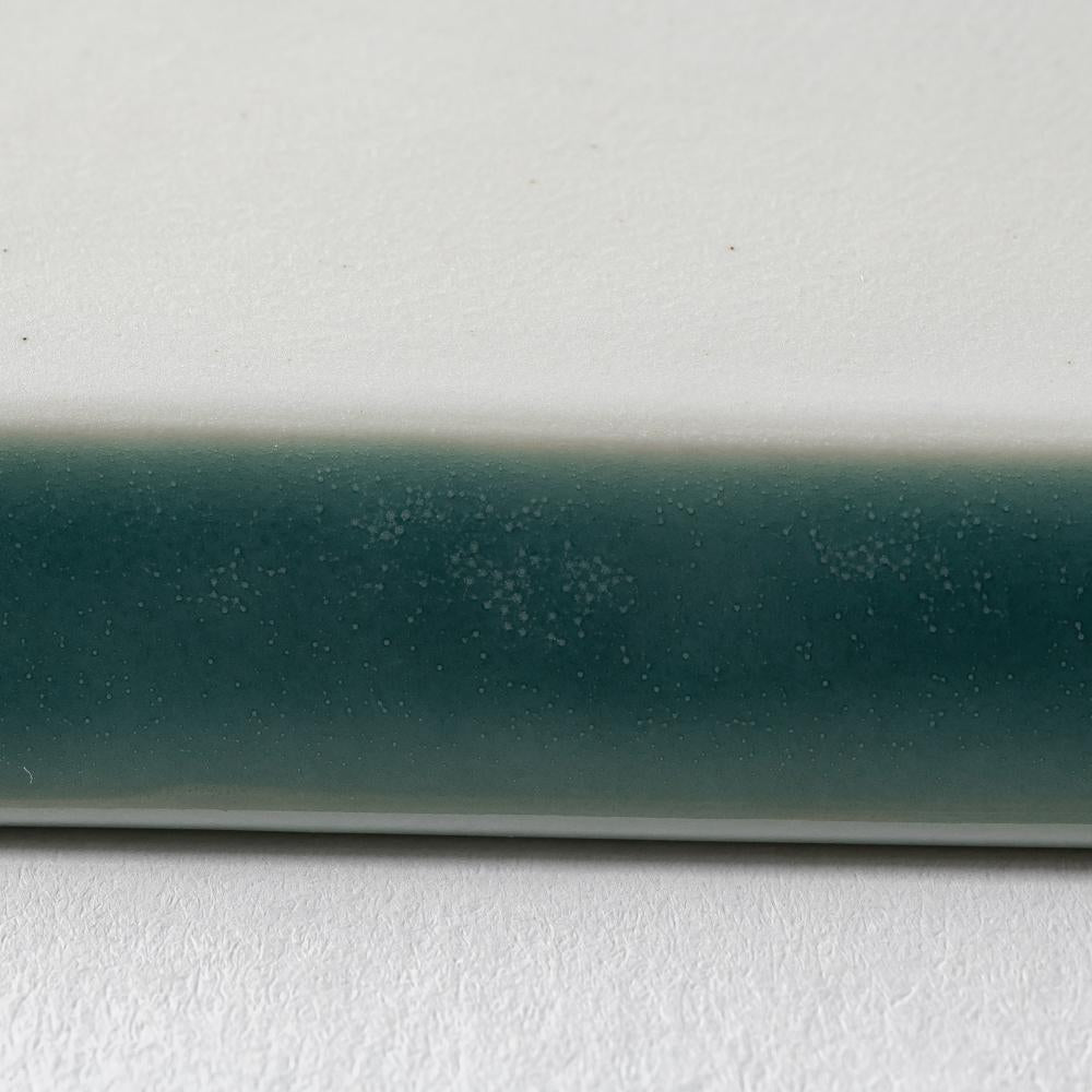 波佐見焼 永泉 十草(角)プレート ハーフ(ターコイズ) 波佐見焼 永泉 波佐見焼