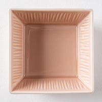 波佐見焼 永泉 十草(角)プレート ミニディープ(マーメイドピンク) 波佐見焼 永泉 波佐見焼