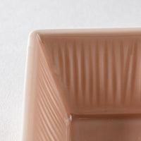 波佐見焼 永泉 十草(角)プレート ミニディープ(マーメイドピンク) 波佐見焼 永泉 波佐見焼