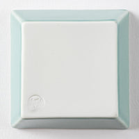 波佐見焼 永泉 十草(角)プレート ミニディープ(ターコイズ) 波佐見焼 永泉 波佐見焼