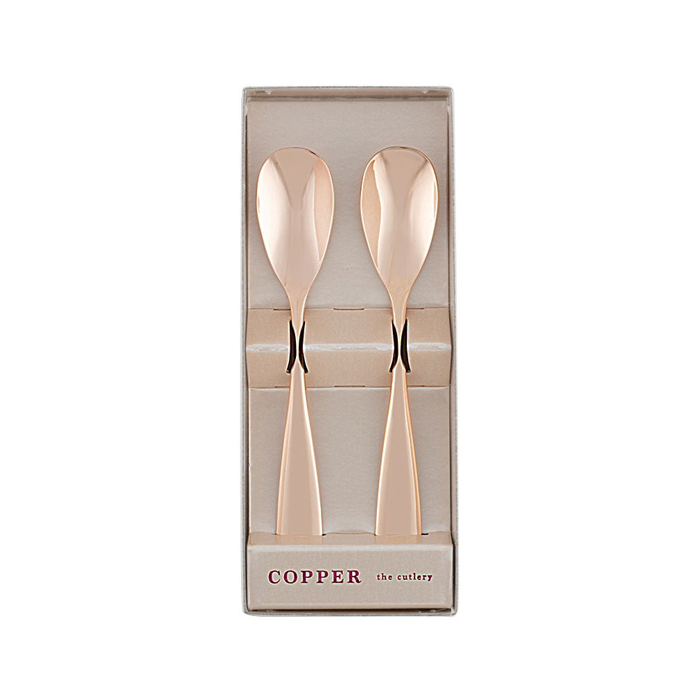 COPPER the cutlery 銅製スプーン2本セット(ピンクゴールドミラー
