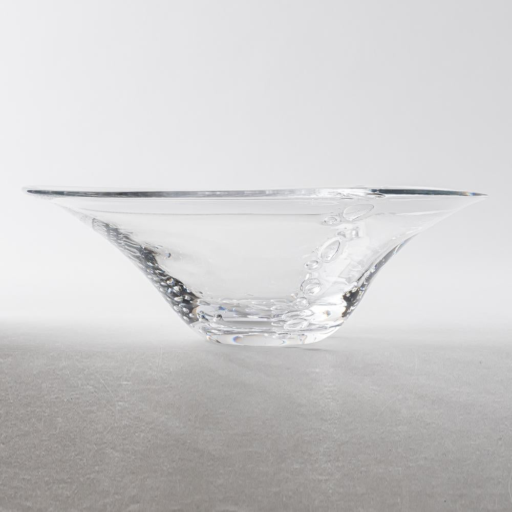ガラス工房玄々舎 水あわ三角鉢(中) ガラス工房玄々舎 ガラスもの