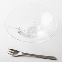 ガラス工房玄々舎 水あわ三角鉢(中) ガラス工房玄々舎 ガラスもの