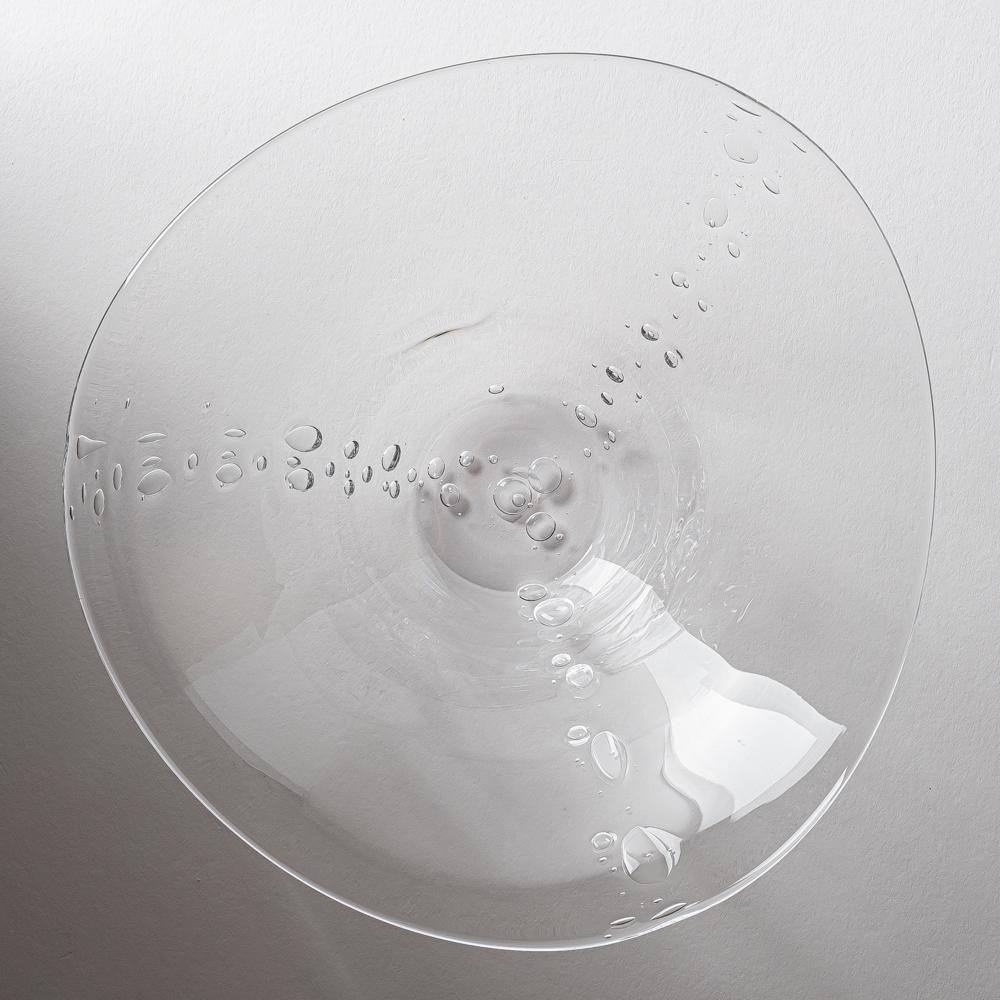 ガラス工房玄々舎 水あわ三角鉢(中) ガラス工房玄々舎 ガラスもの