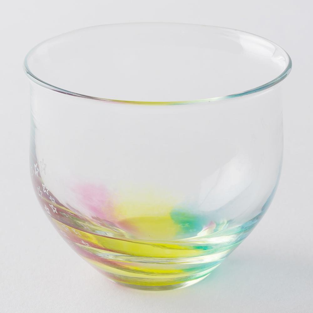 ガラス作家 竹田舞由子 ぐいのみ「にじとほし」 ¥4,950 大人の焼き物