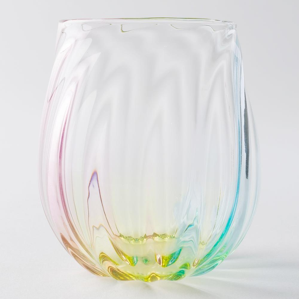 ガラス作家 竹田舞由子 グラス「にじ光」 ガラス作家 竹田舞由子 ガラスもの
