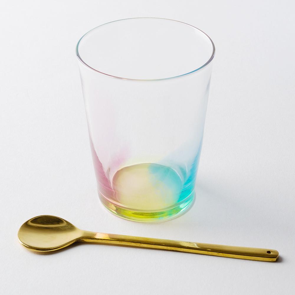 ガラス作家 竹田舞由子 グラス「にじこっぷ」 ¥4,950 大人の焼き物