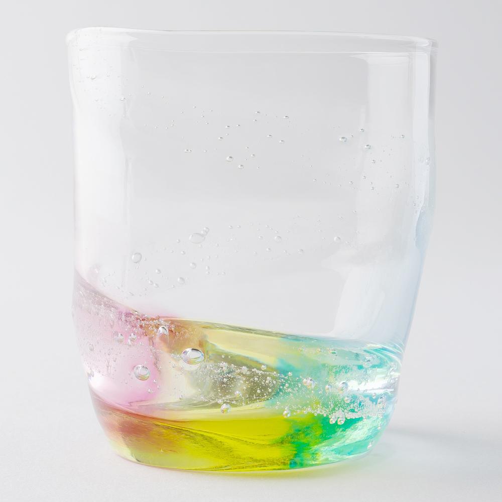 ガラス作家 竹田舞由子 ロックグラス「にじとほし」 ガラス作家 竹田舞由子 ガラスもの