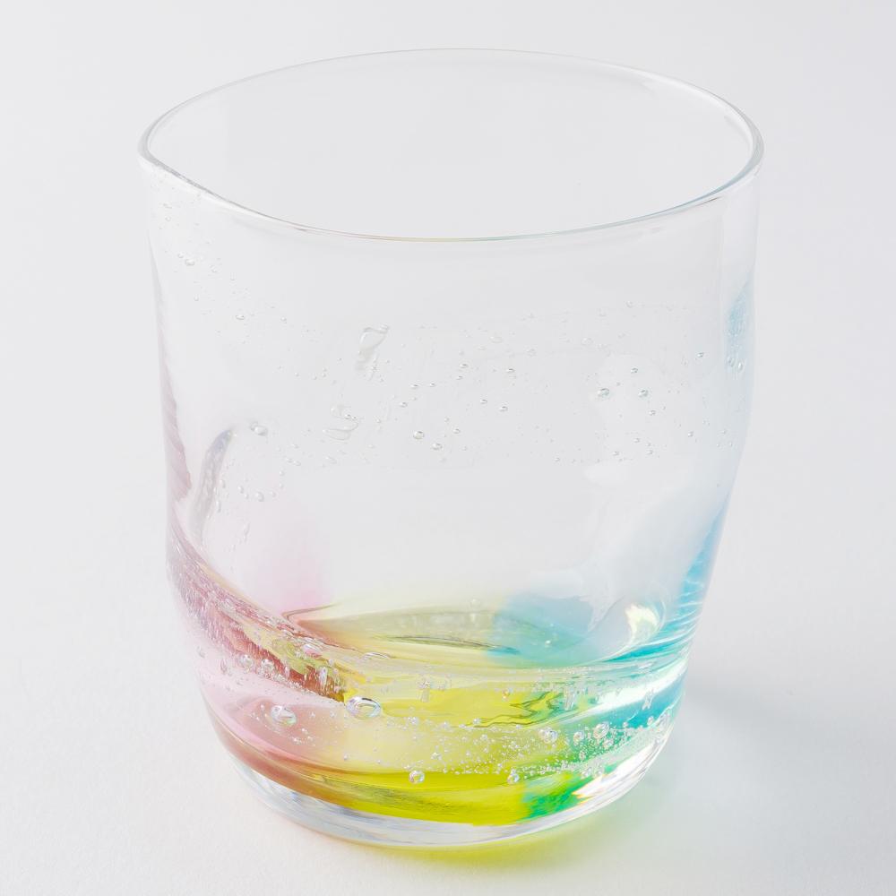 ガラス作家 竹田舞由子 ロックグラス「にじとほし」 ガラス作家 竹田舞由子 ガラスもの