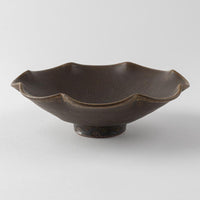 古谷製陶所 サビ釉 輪花小鉢 信楽焼 古谷製陶所 信楽焼
