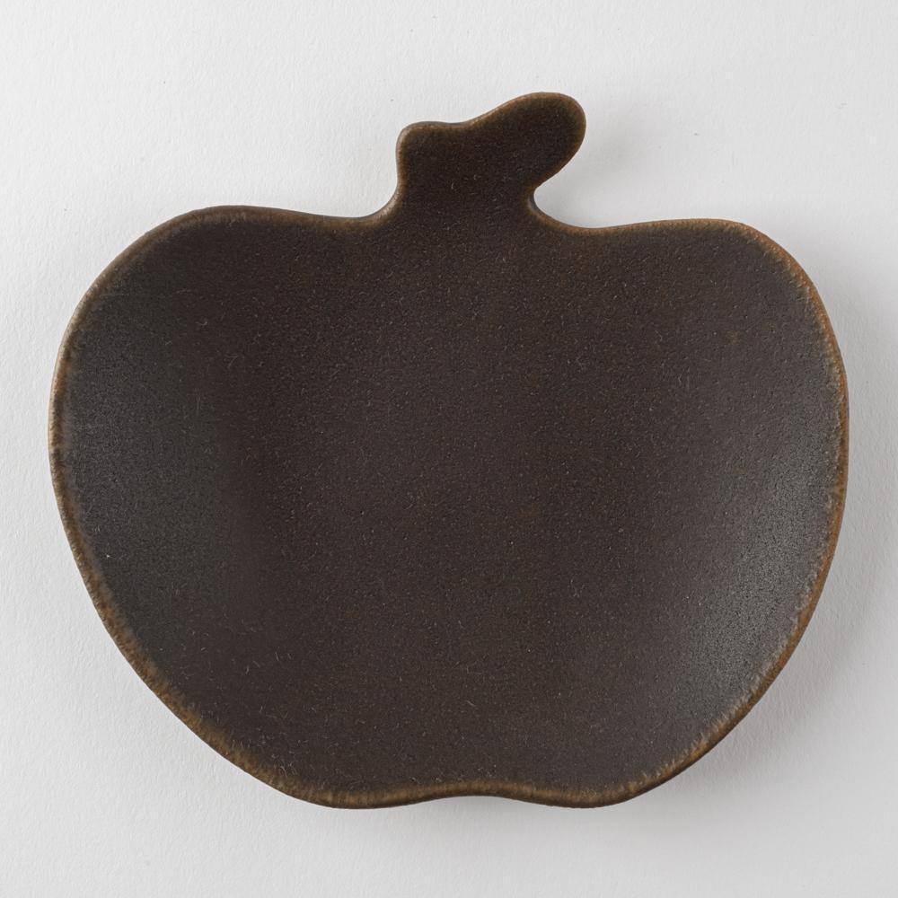 古谷製陶所 サビ釉 りんご皿 大 信楽焼 古谷製陶所 信楽焼
