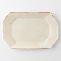 古谷製陶所 鉄散 八角プレート 大 信楽焼 古谷製陶所 信楽焼