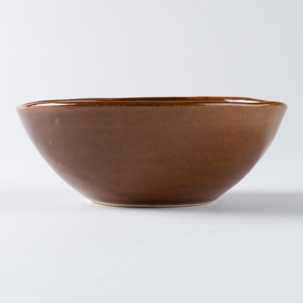 光泉窯 変形ボウル 小鉢(アメ) 萬古焼 光泉窯 萬古焼