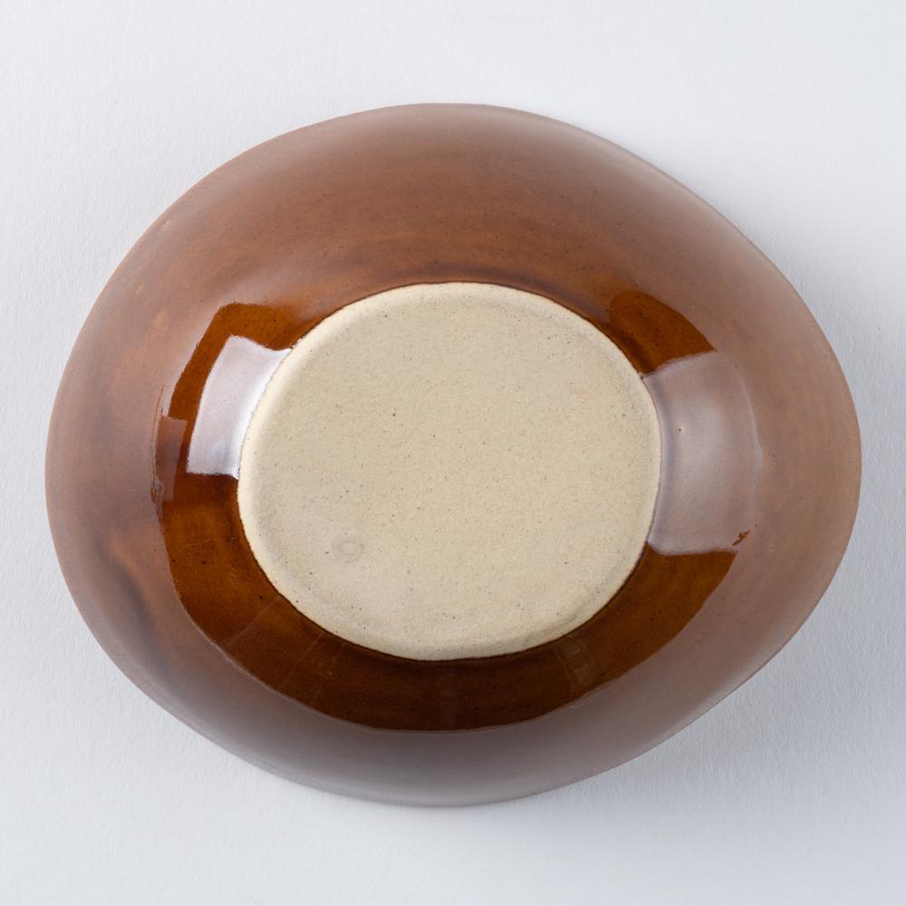 光泉窯 変形ボウル 小鉢(アメ) 萬古焼 光泉窯 萬古焼