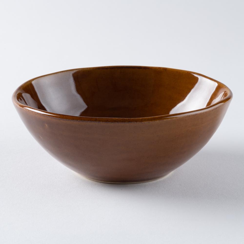 光泉窯 変形ボウル 小鉢(アメ) 萬古焼 光泉窯 萬古焼