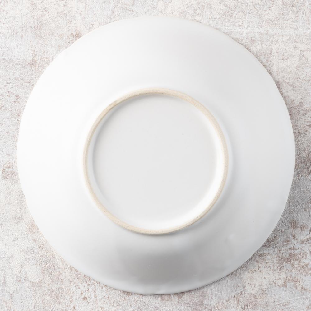 光泉窯 マーガレット柄 レリーフ ボウル 小鉢 (白マット) 萬古焼 光泉窯 萬古焼