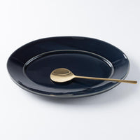 光泉窯 オーバルプレートL(瑠璃) 萬古焼 光泉窯 萬古焼