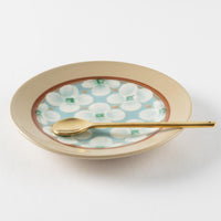 ふくべ窯 花水木 トルコ 15㎝プレート 美濃焼 ふくべ窯 美濃焼