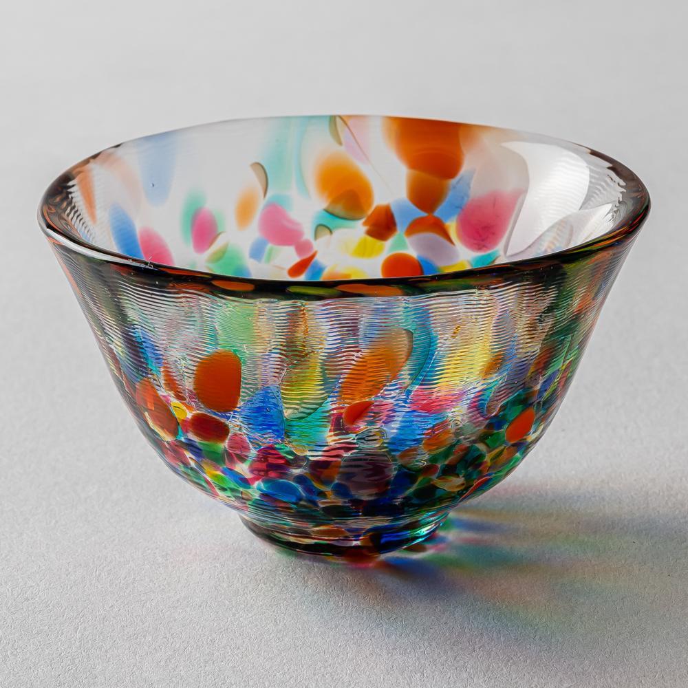 津軽びいどろ 盃 ねぶた流し 津軽びいどろ ガラスもの