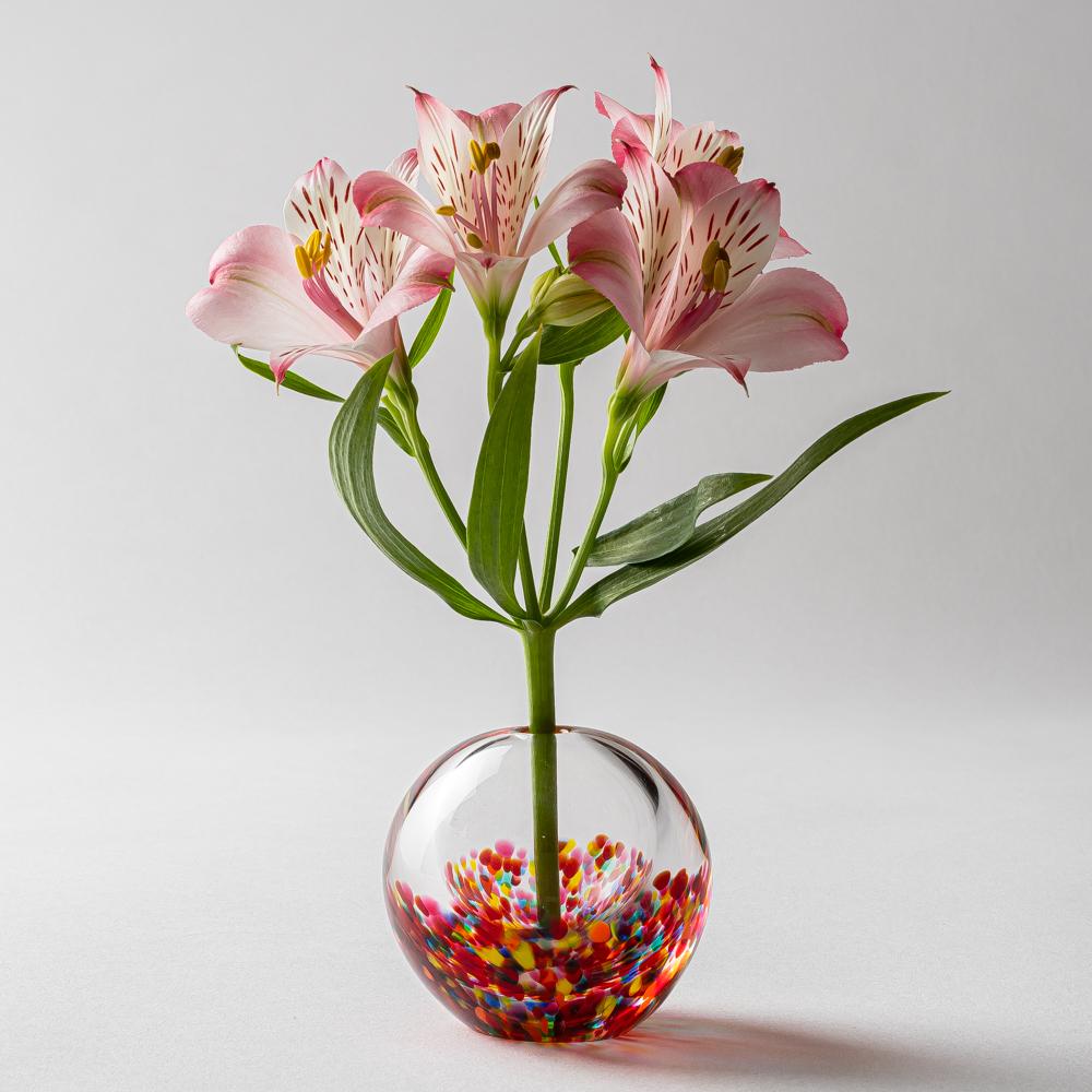 津軽びいどろHANABI はなび一輪挿し 津軽びいどろ ガラスもの