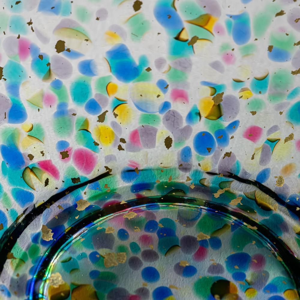 津軽びいどろMATSURI まつり金彩浅鉢 津軽びいどろ ガラスもの