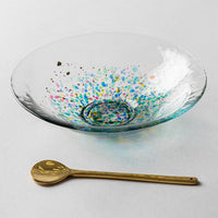 津軽びいどろMATSURI まつり金彩浅鉢 津軽びいどろ ガラスもの