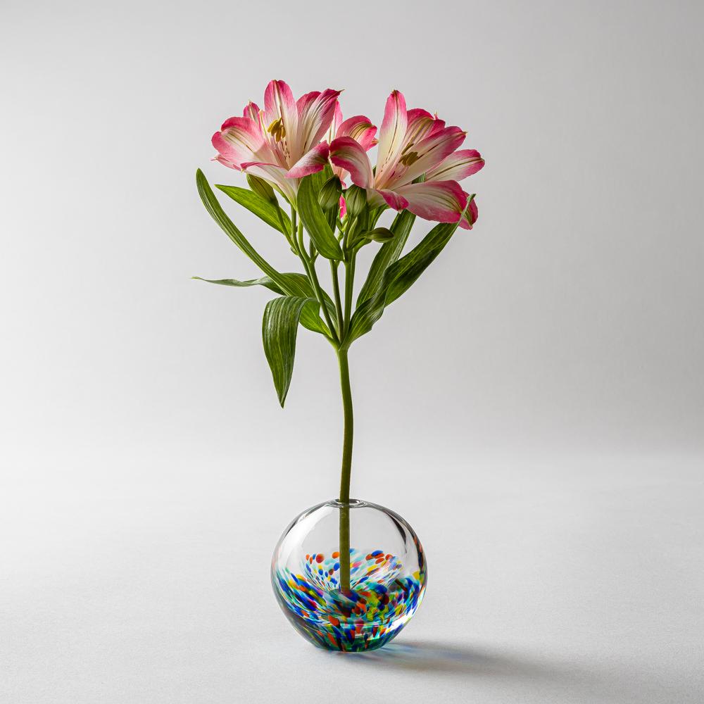 津軽びいどろMATSURI まつり一輪挿し 津軽びいどろ ガラスもの