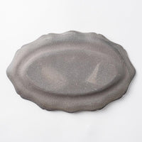 津軽金山焼 黒ひだすき オーバルディッシュ 津軽金山焼 津軽金山焼