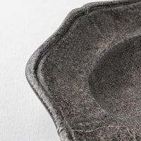 津軽金山焼 黒ひだすき オーバルディッシュ 津軽金山焼 津軽金山焼